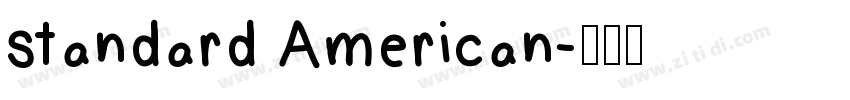 standard American字体转换